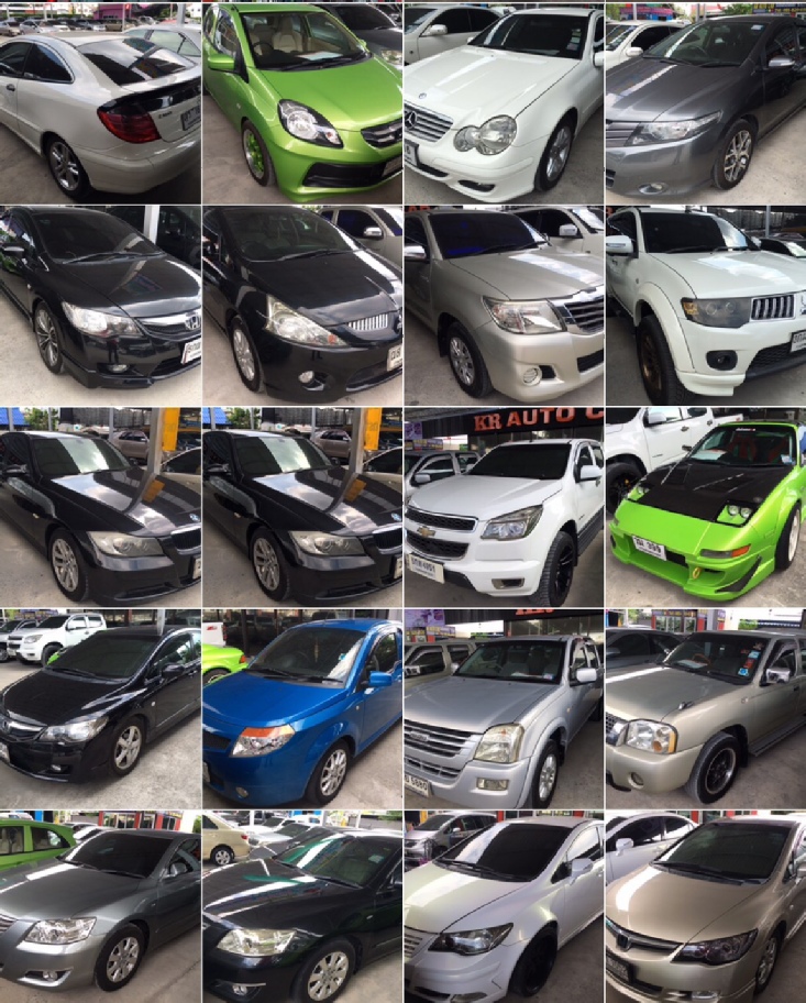 ภาพรวมรถเก๋ง รถกระบะ และรถยุโรปของ KR AUTO CAR